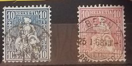 MA487) 31,38, Sitzende Helvetia Vollstempel