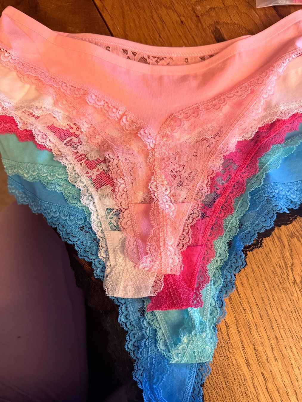 Altra biancheria intima: 6x String-Tangas-Unterwäsche-Spitzen- Grösse M – Nuovo (secondo la descrizione) da Teufenthal AG venduto da MeineSchatztruhe 1