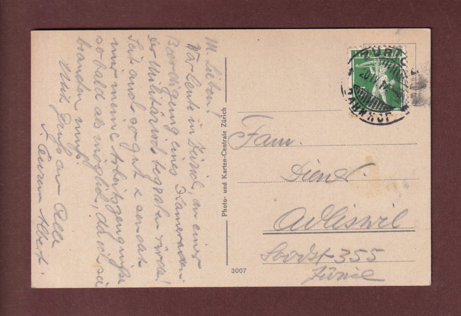 Cartes postales: ZÜRICH von der See - 1914 – D'occasion à Pully par nicecards-shop 1