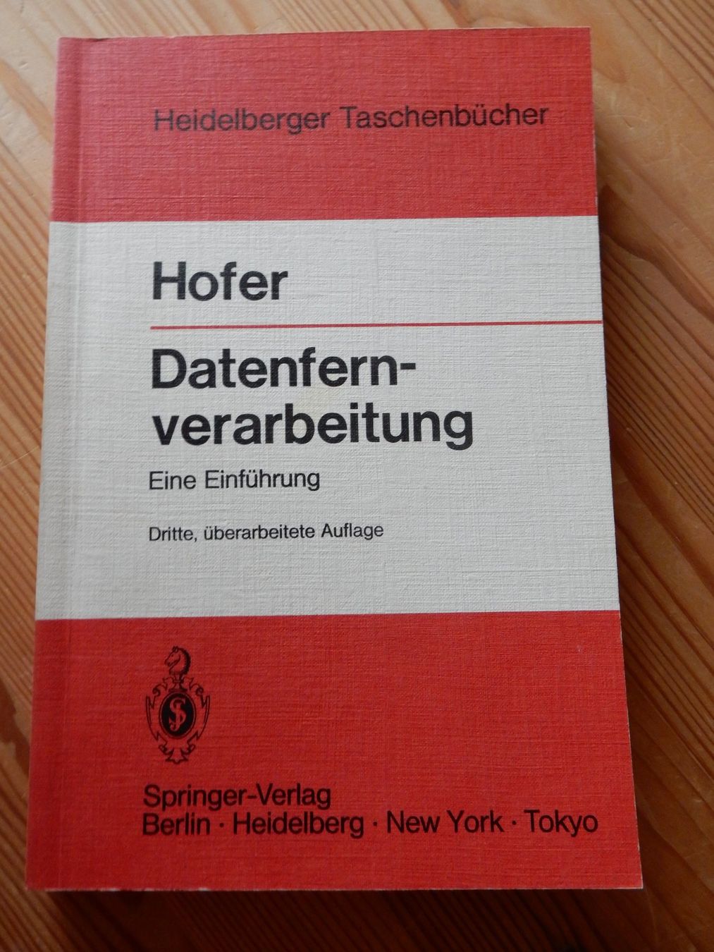 Bücher: antikes Buch: Hofer - Datenfernverarbeitung Springer Verlag – Neu (gemäss Beschreibung) aus Jona von JOberg_25