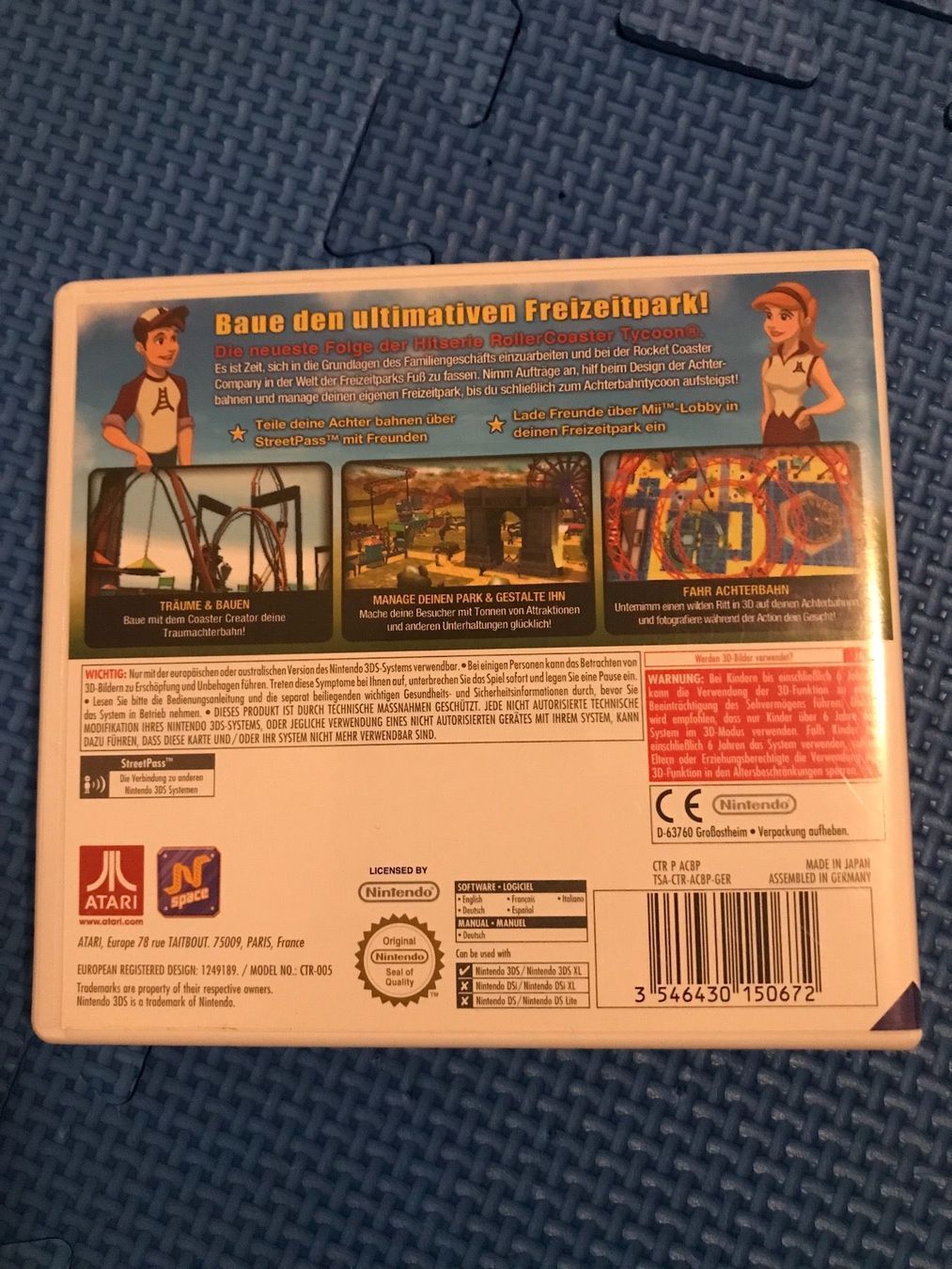 Nintendo Giochi: RollerCoaster Roller Coaster Tycoon 3D Nintendo 3DS – Usato da Gossau SG venduto da schlitzerdemon 2