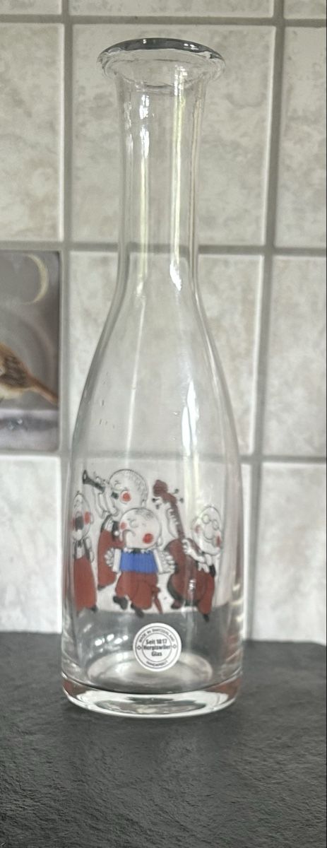 Glasi Hergiswil Caraffe: Karaffe Hergswiwiler Handarbeit  – Usato da Schaffhausen venduto da Lucyswunderlade 1