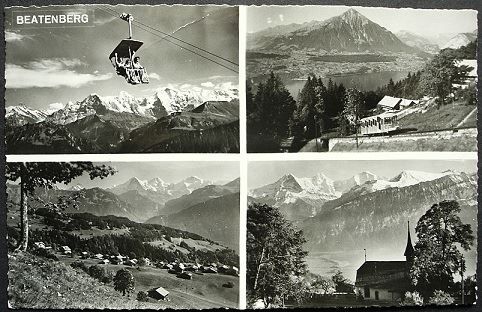 Cartes postales: BEATENBERG-BAHN 4 Ansichten – D'occasion à Jona par philajona