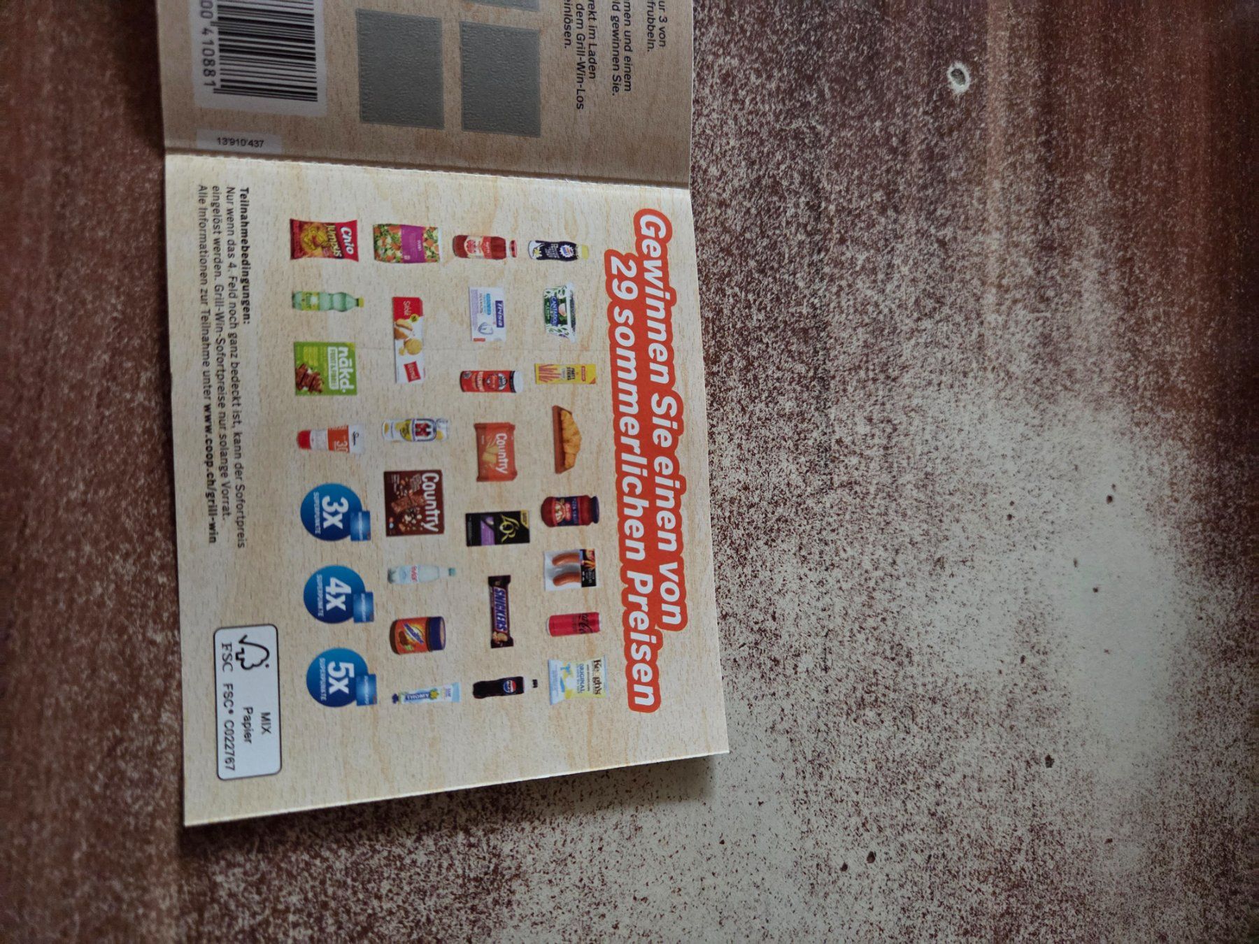 Bons: 5 Grill-Win-Lose von Coop – Neuf (Voir description) à Wattenwil par Mage66 1