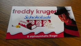 Aufkleber Kinderschokolade  "a Nightmare on Elm Street"