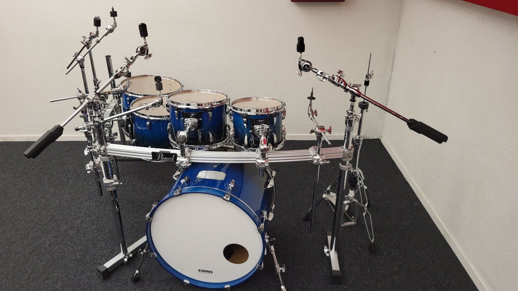 Strumenti musicali: Pearl Session Custom Marine Blue Fade Shellset (no Hardware) – Usato da Luzern venduto da mastodonrocks 1