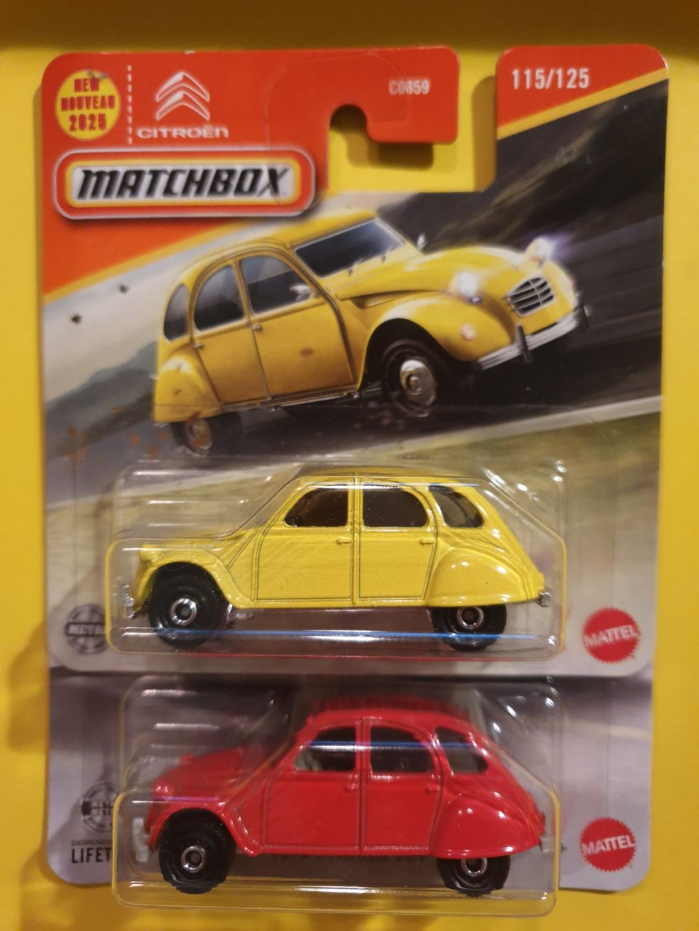 Matchbox Modellini d'auto: 2 x Matchbox 1970 CITROEN 2CV – Nuovo e nell'imballaggio originale da Oftringen venduto da Rotor 2