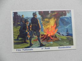 Private Schweiz 1.August Bundesfeier Karte von Jahr 1916