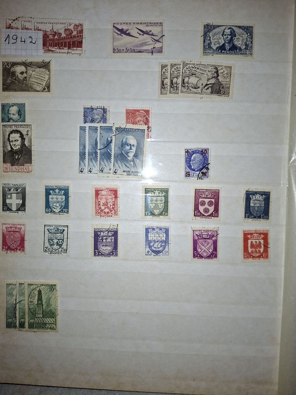 Alle Briefmarken: Markensammlung Frankreich  – Gebraucht aus Balgach von SIMEON27 8