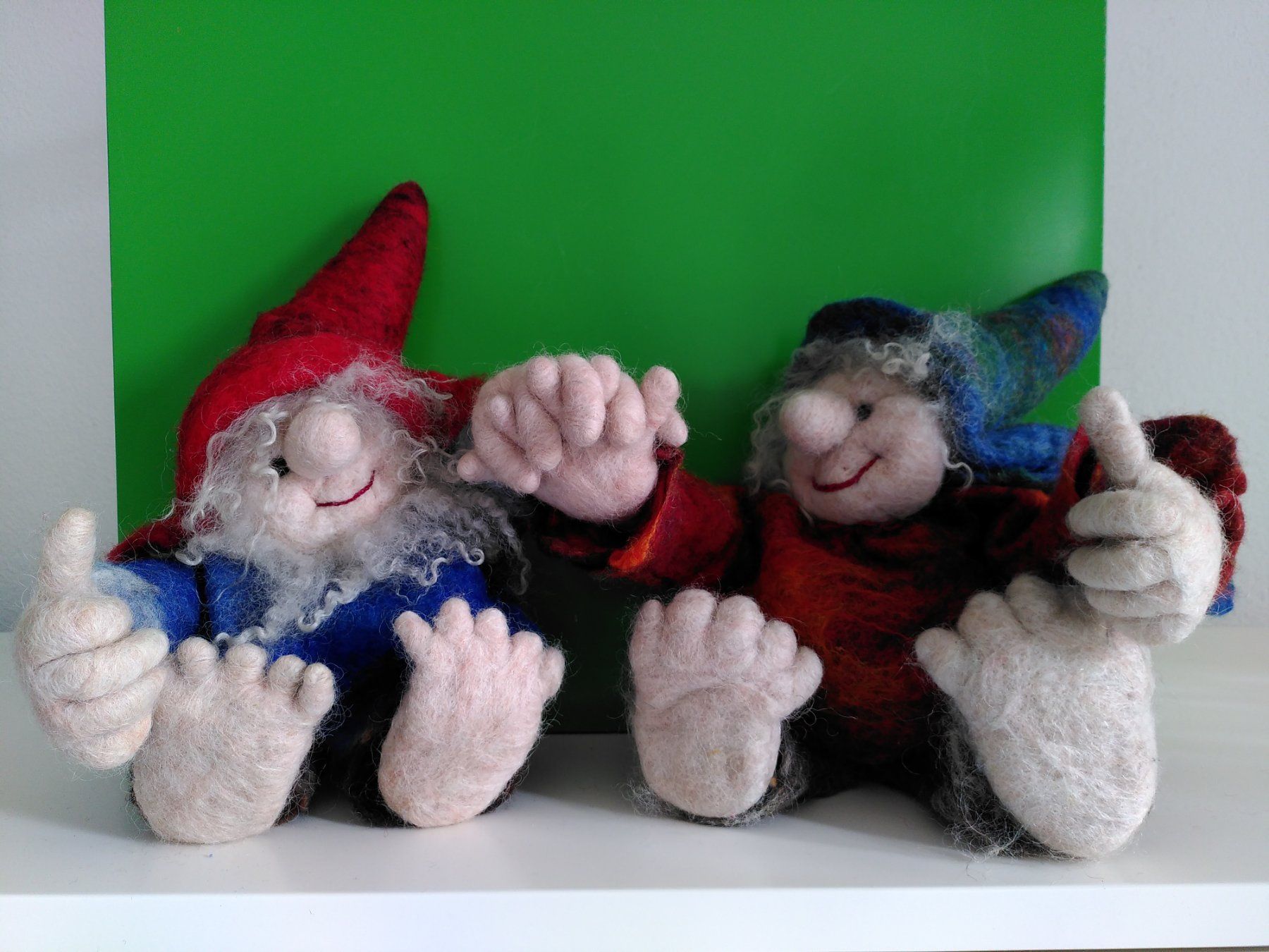 Figuren: Zwerge aus Filz – Gebraucht aus Dürnten von  8
