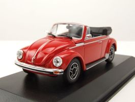 VW Käfer 1303 Cabriolet 1972-1979 rot / schwarz     1:43