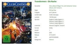 Transformers - Die Rache (DVD)