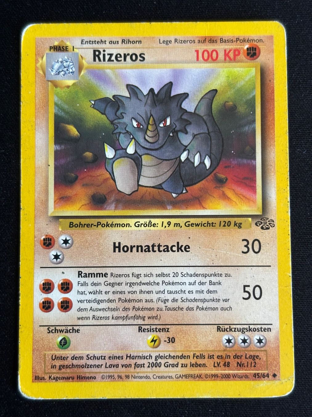 Pokémon Carte collezionabili: Pokemon Rizeros - Dscungel 45/64 - Deutsch – Usato da Bern venduto da Big_GS