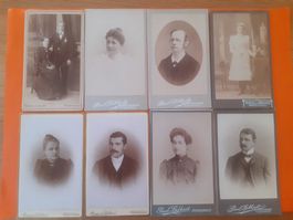 RORSCHACH - KLEINES LOT ANTIKER PHOTOS - 8 CARTEs de VISITE