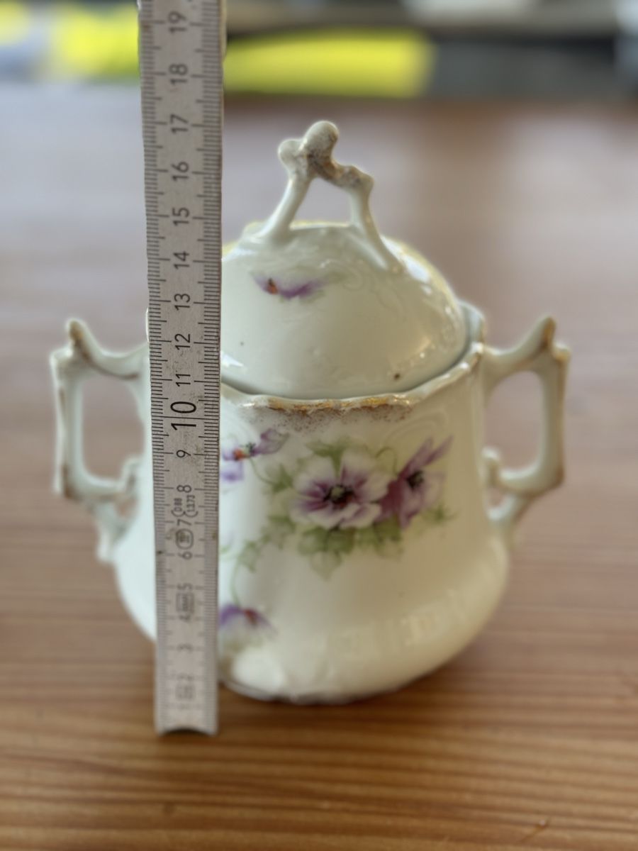 Zuccheriere: Zuckerdose Vintage mit Blumenmuster, nostalgisch,antik – Usato da Lanzenhäusern venduto da Galaa 3