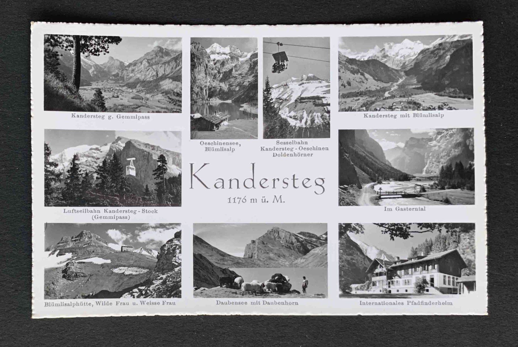 Cartoline postali: AK Kandersteg Mehrbild Karte – Usato da Goldau venduto da artelier1