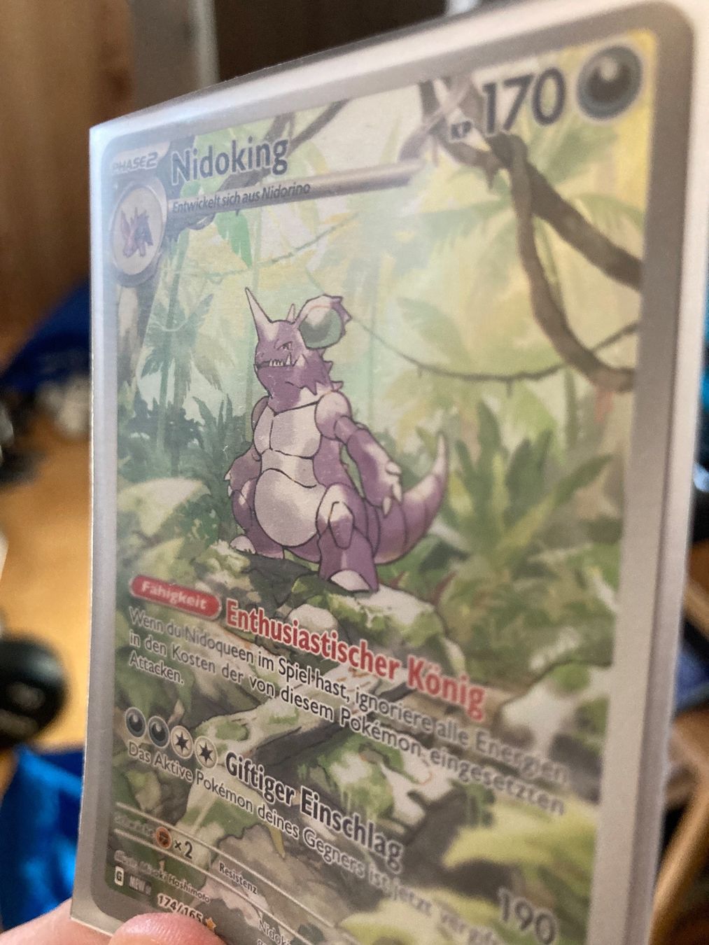 Pokémon Sammelbilder & Trading cards: Pokemon 151, Nidoking, Full Art, Deutsch – Neu (gemäss Beschreibung) aus Zürich von  3