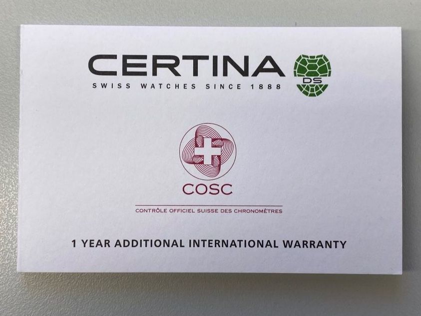 Certina Uhren: CERTINA COSC Zertifikat Blanko – Neu (gemäss Beschreibung) aus St. Gallen von galluswatches