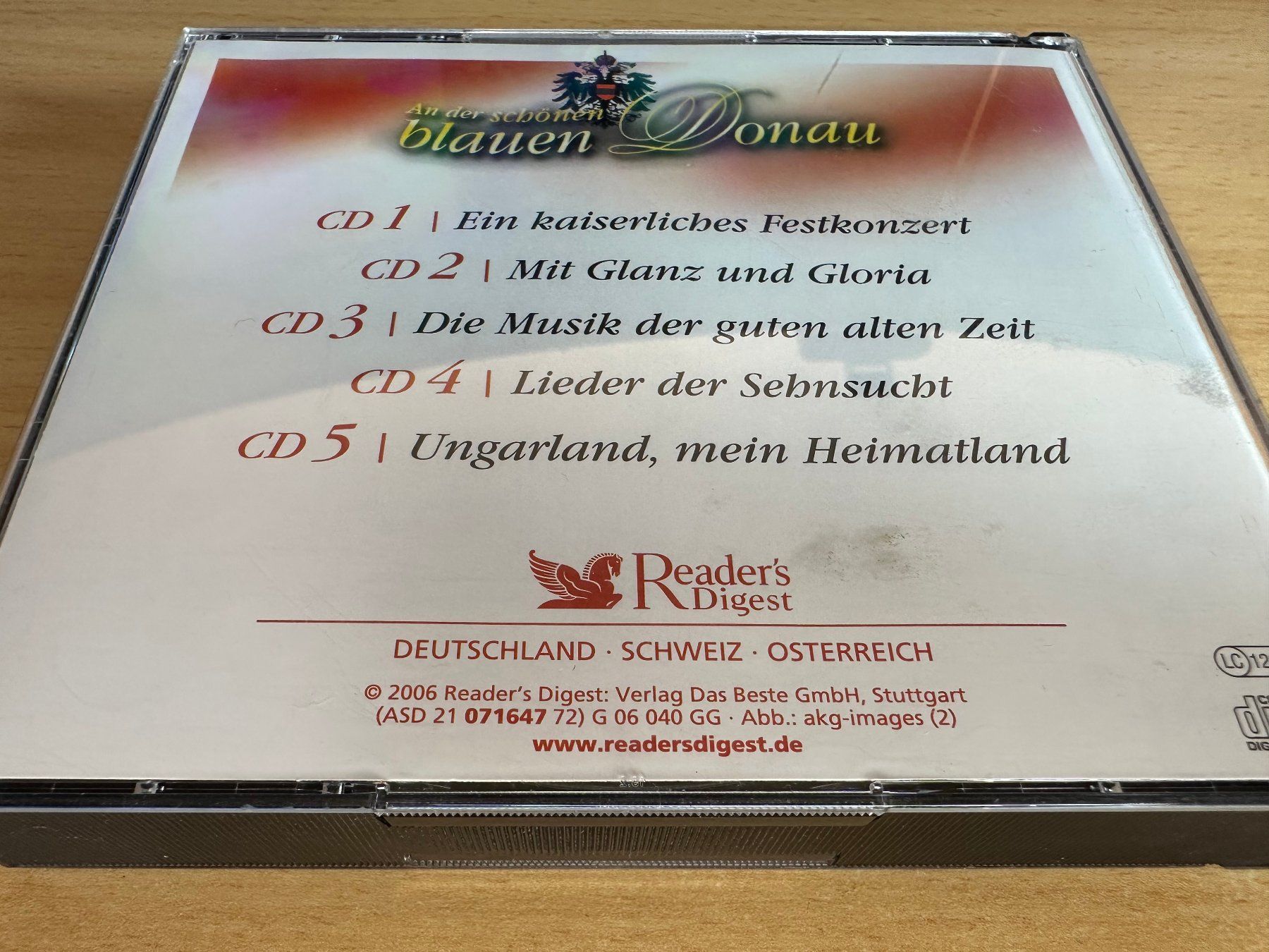 CD: Readers Digest Musik Reader's - An der schönen blauen Donau – Usato da Rikon im Tösstal venduto da Alpenmutz 1