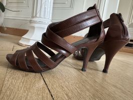 Sandalen braunes Kunstleder