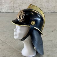 Antiker Feuerwehrhelm Amsterdam mit grossem Wappen