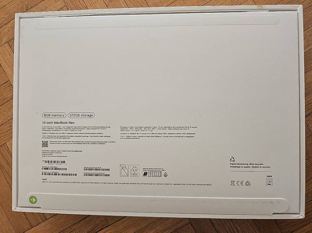 Notebook: MacBook Néo 2026, neuf ! – Usato da Lausanne venduto da djymbo 1
