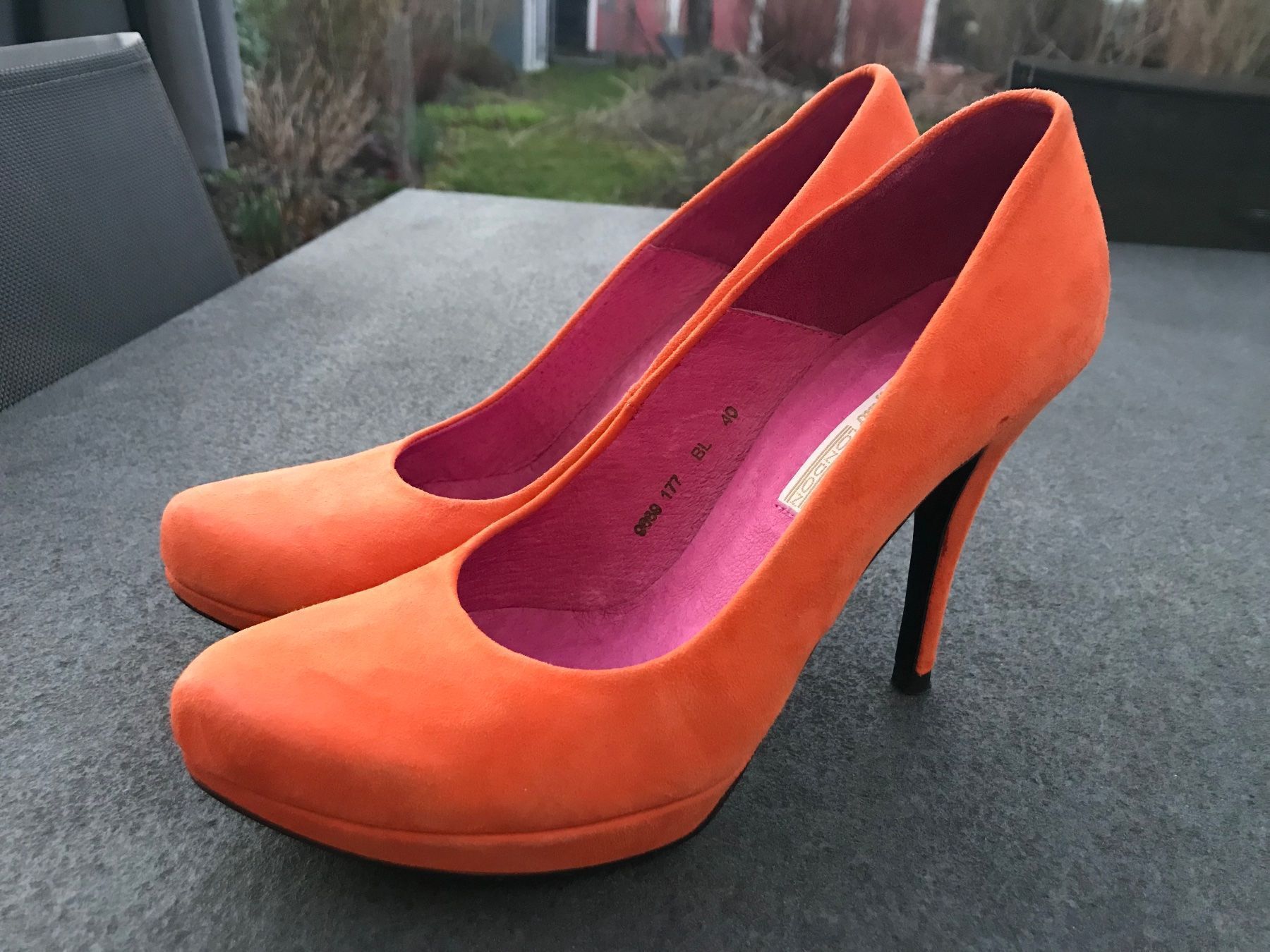 Damenschuhe: Buffalo Wildleder High Heels Grösse 40 orange – Gebraucht aus Basel von jetzt-wird-gemistet 3
