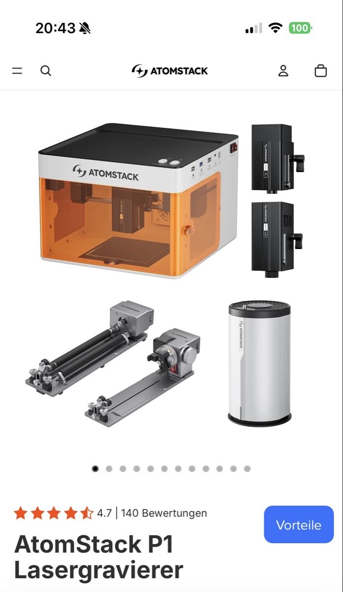 Atomstack Toutes les machines: AtomStack Lasergravierer – Neuf avec emballage d'origine à Dulliken par Erfolgreich05 6