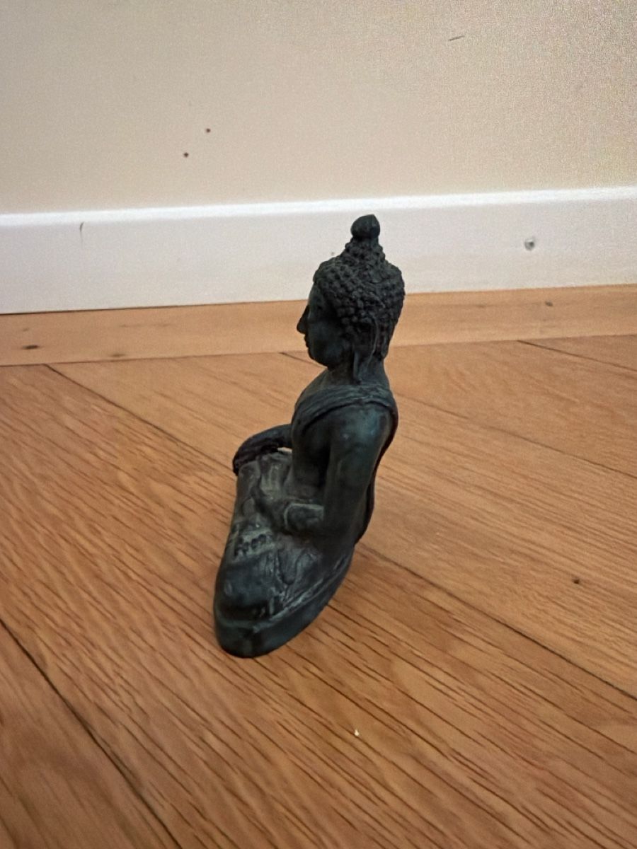 Statuette: Buddha Figur sitzend Metall – Usato da Olten venduto da Sime33 1