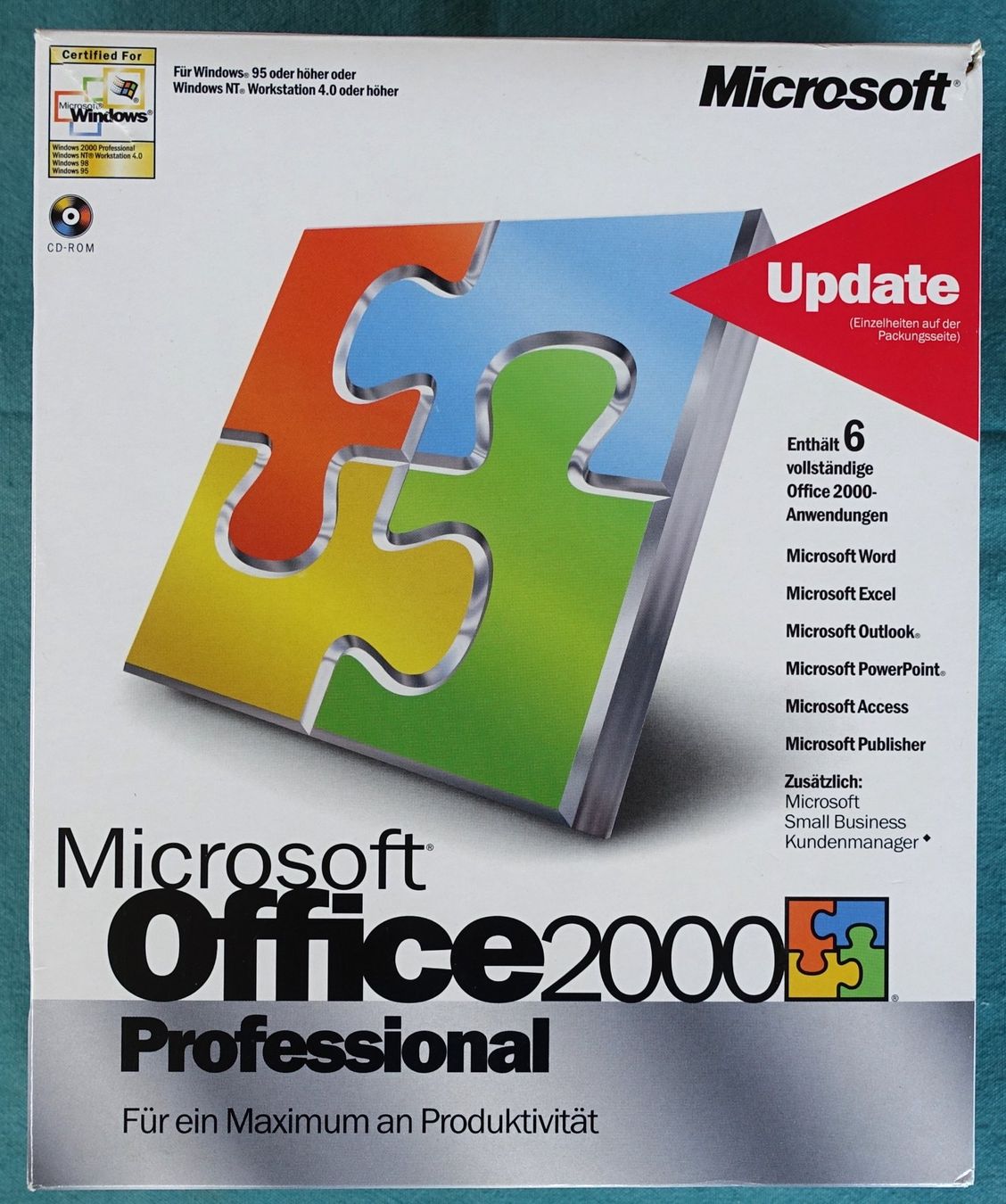 Microsoft Software: Microsoft Office 2000 Update in Originalverpackung – Usato da Lohn-Ammannsegg venduto da Vizechef