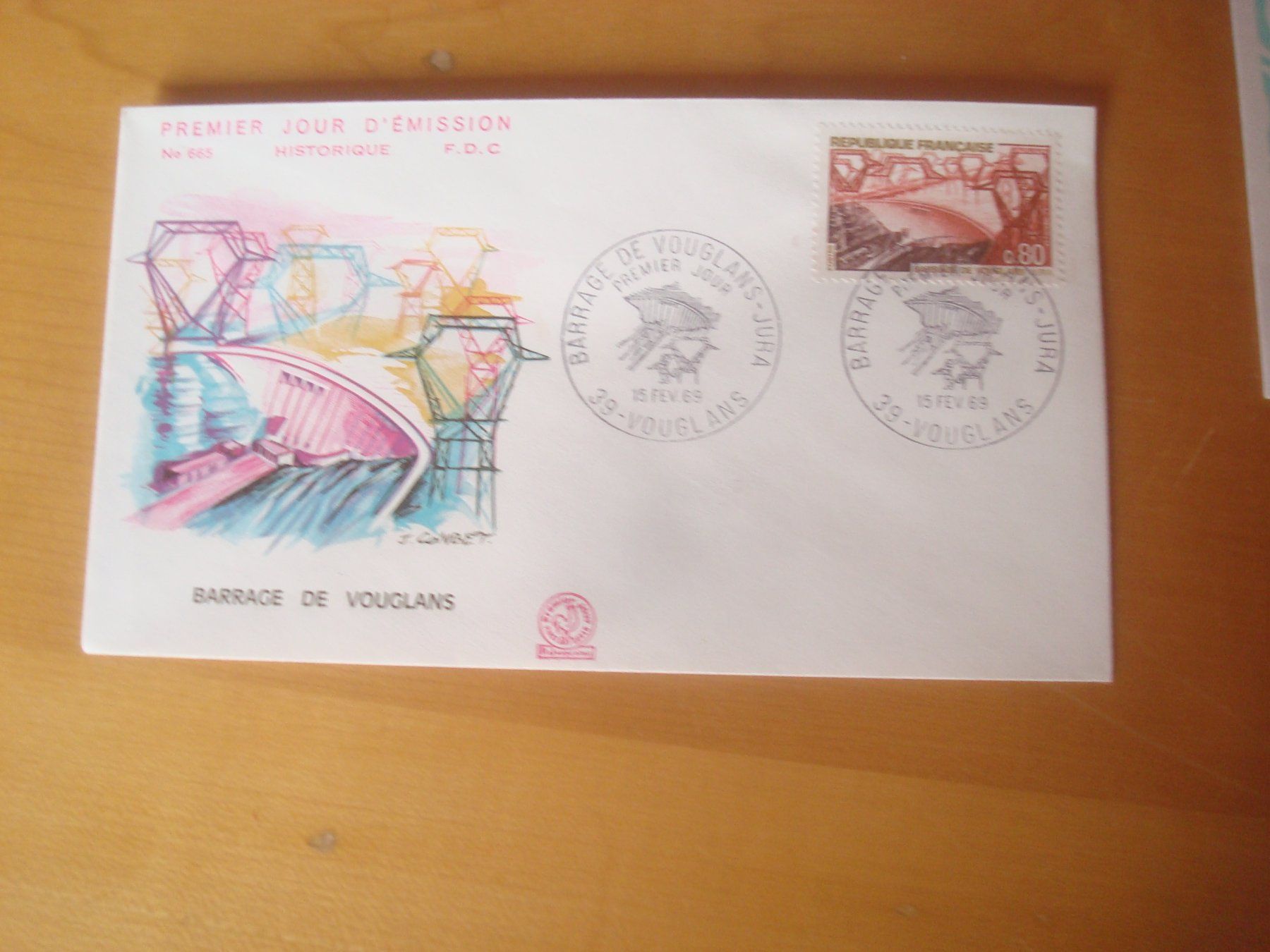 Tutti i francobolli: France 1968 1969 Wasser / Schiffe – Usato da Gordola venduto da Polentaefung 5