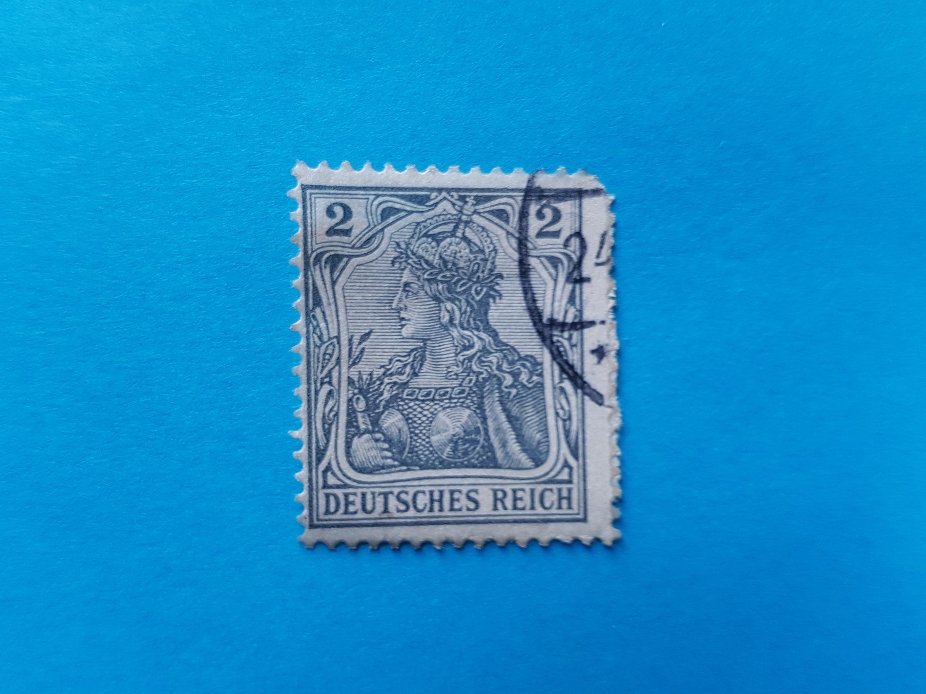 Tutti i francobolli: 2 Reichspfennig - DR - Germania - 1905 – Usato da Reinach BL venduto da Dexy62