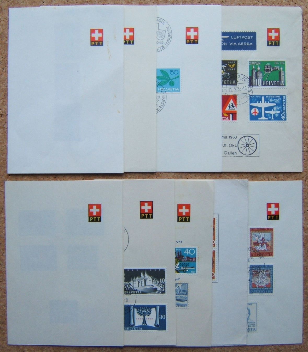 Tutti i francobolli: LOT PTT-BÖGLI 1948 - 1982 – Usato da Brunnen venduto da Nonne04
