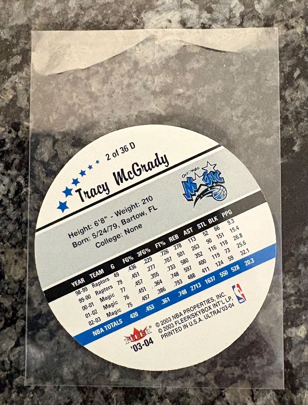 Nba Sammelbilder & Trading cards: NBA Tracy McGrady Roundball Card – Neu (gemäss Beschreibung) aus Muttenz von joba23 1