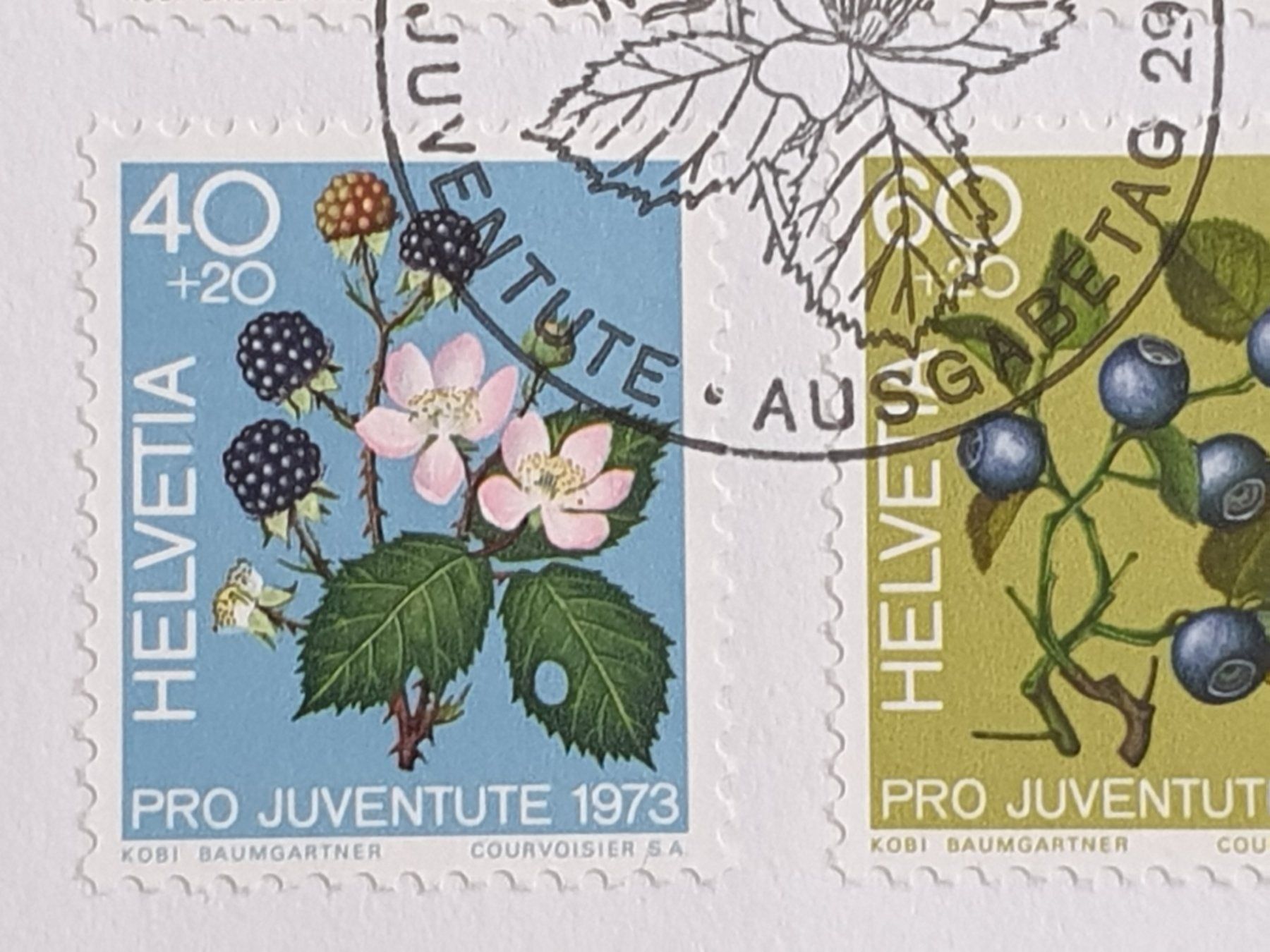 Tutti i francobolli: (20) Pro Juventute 1973 mit ET Stempel – Usato da Schwarzhäusern venduto da Inot3 5