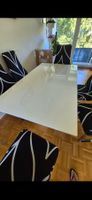 Tavolo da pranzo bianco lucido usato 160x90 cm