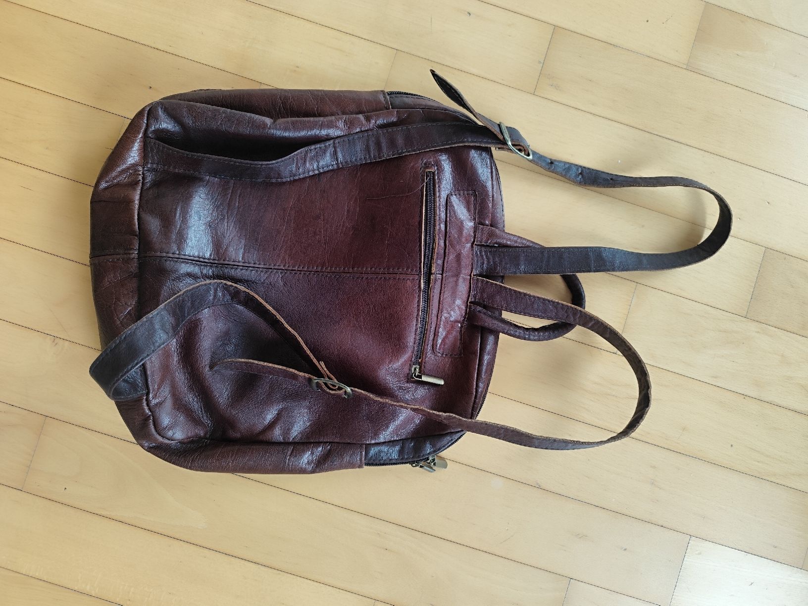Zaini: Echte Leder Rucksack Braun, Vintage – Usato da Zürich venduto da Claudia_Zueri 2