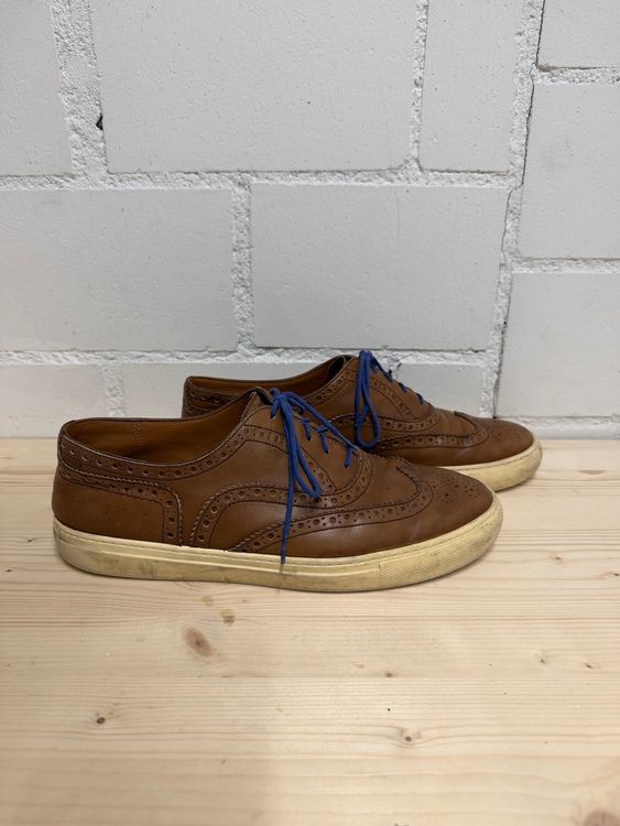 Bally Leder-Schuhe / Sneaker im Brogue-Stil – braun – EU 43 (Defekt) in ...
