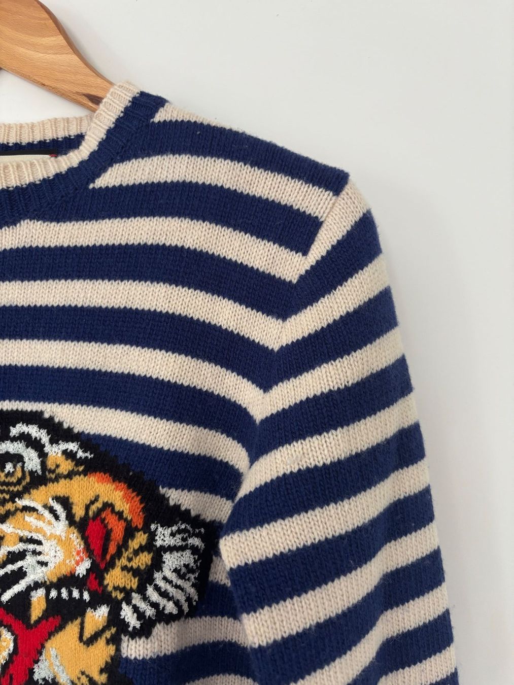 Gucci Pullover & Sweatshirts: Gucci Wollpullover blau weiss, Tiger , 34/36 – Gebraucht aus Herrliberg von mayfi 2