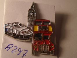 1 Big Ben, Bus, Zug - Metall Pin (A297)