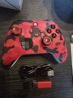 Neuwertiger Wireless Controller für Xbox/PC, rot-schwarz cam