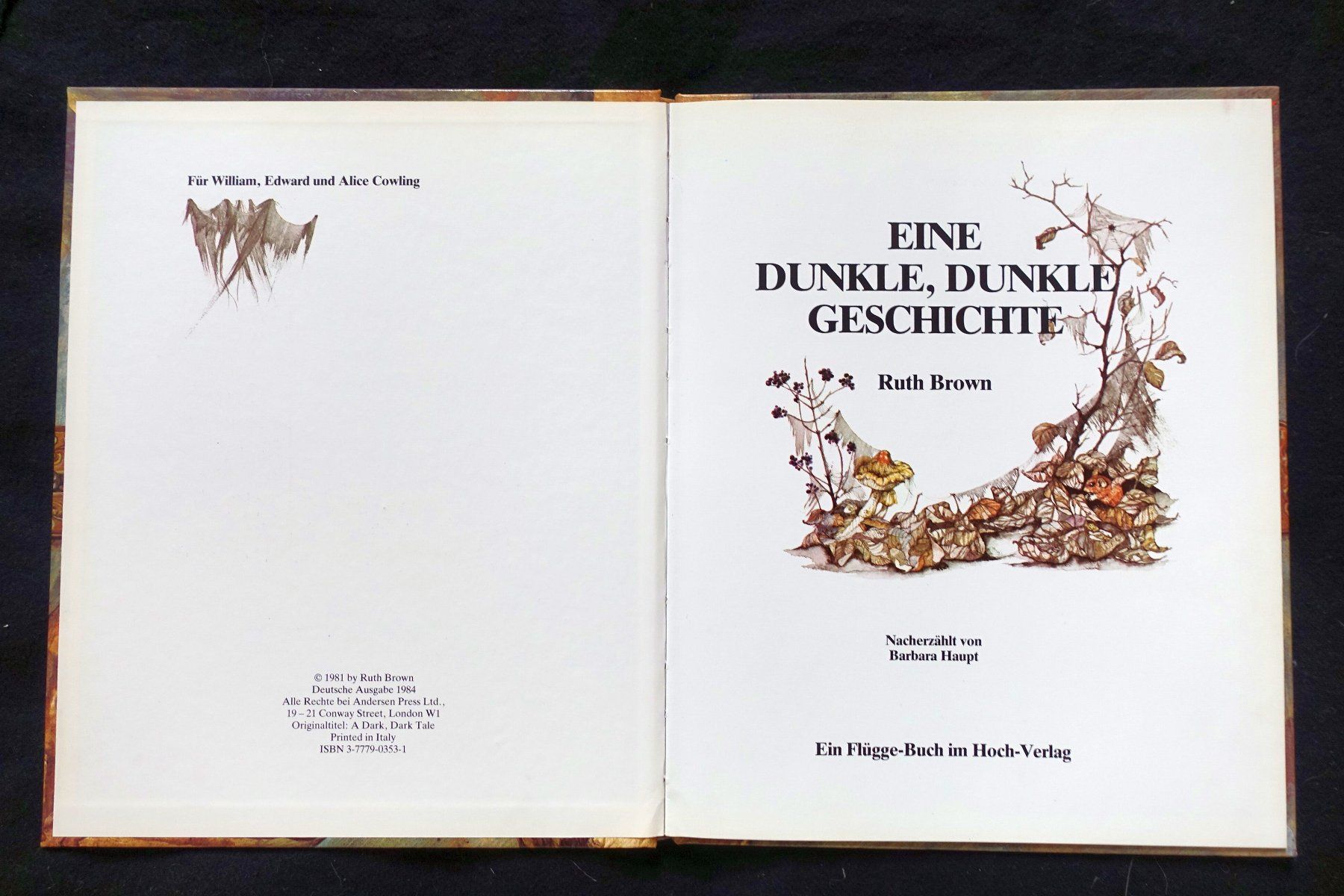 Libri: Ruth Brown: Eine dunkle, dunkle Geschichte. SELTEN! – Usato da Gutenswil venduto da Optico 2