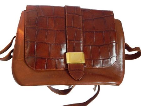 VINTAGE Handtasche Leder BRAUN ein Blickfang PICARD s.Masse