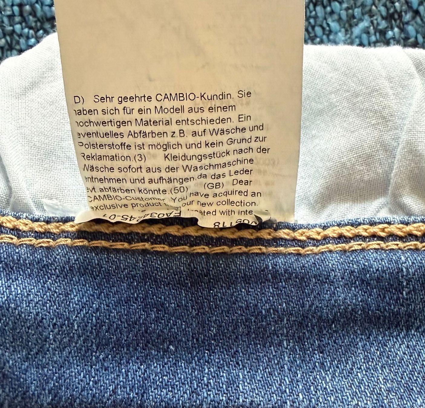 Cambio Jeans: Cambio Jeans Grösse 40/42 blau – Usato da Nussbaumen AG venduto da brigitebardot 4