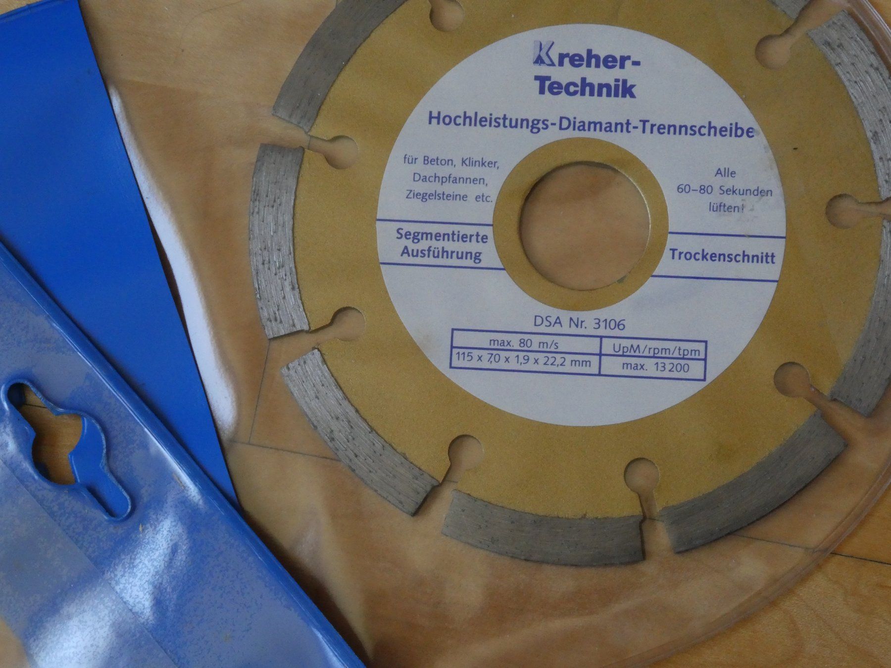 Alle Werkzeuge: 2 neue Diamant-Trennscheiben 115 mm – Neu und originalverpackt aus Muntelier von Rwc 1