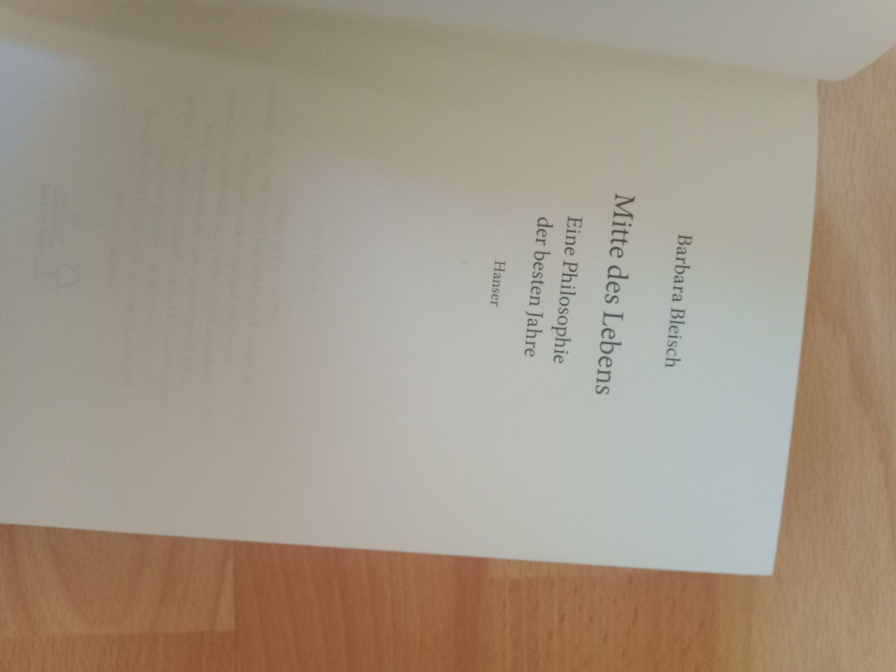 Livres: Barbara Bleisch Mitte des Lebens Alter Älterwerden – D'occasion à Wangen b. Olten par EmilythestrangeX 4