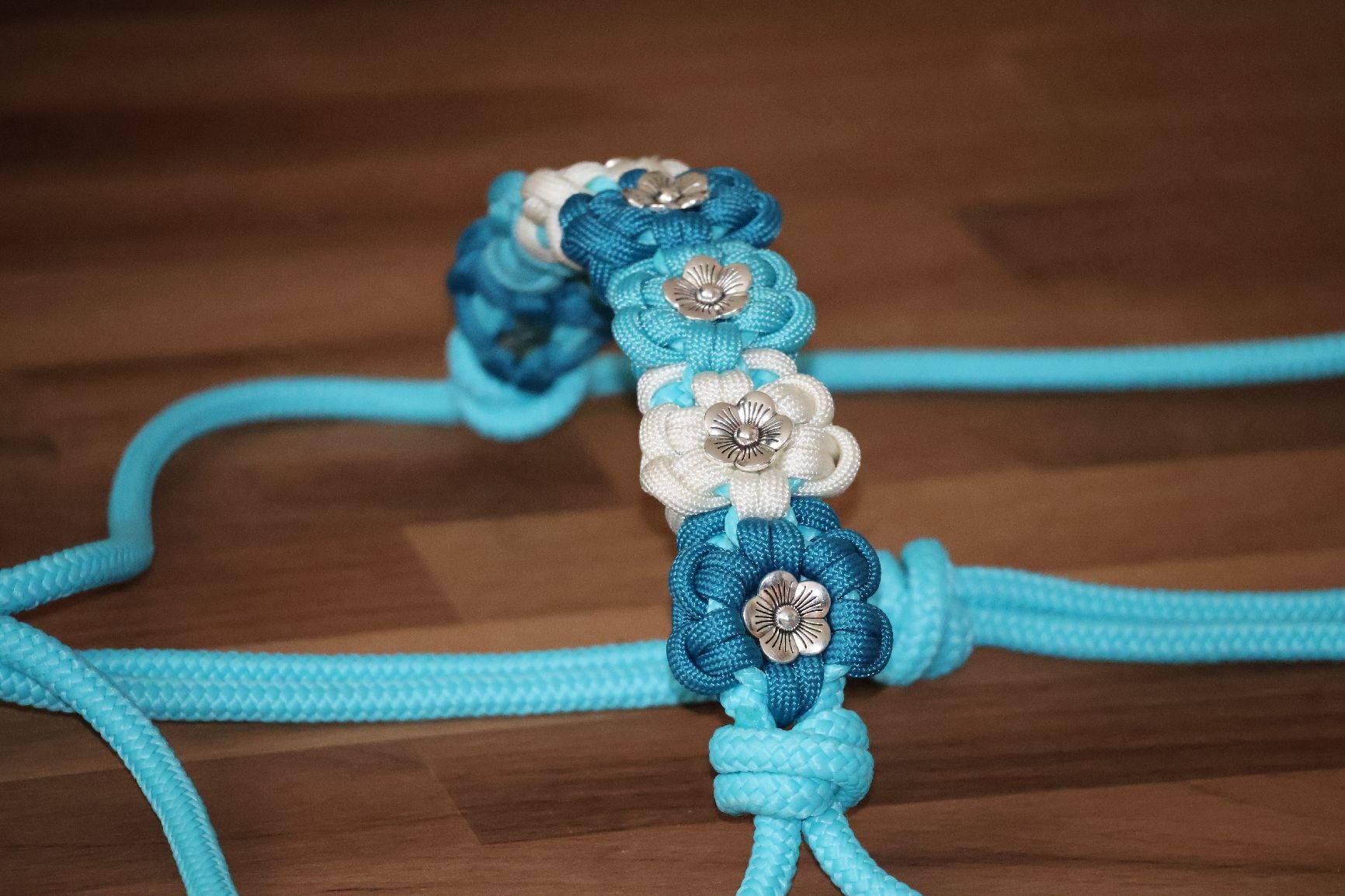 Zaumzeug & Halfter: Knotenhalfter Full mit Blumen Neu EYECATCHER 😍🌸 – Neu (gemäss Beschreibung) aus Meggen von Orrinka20 2