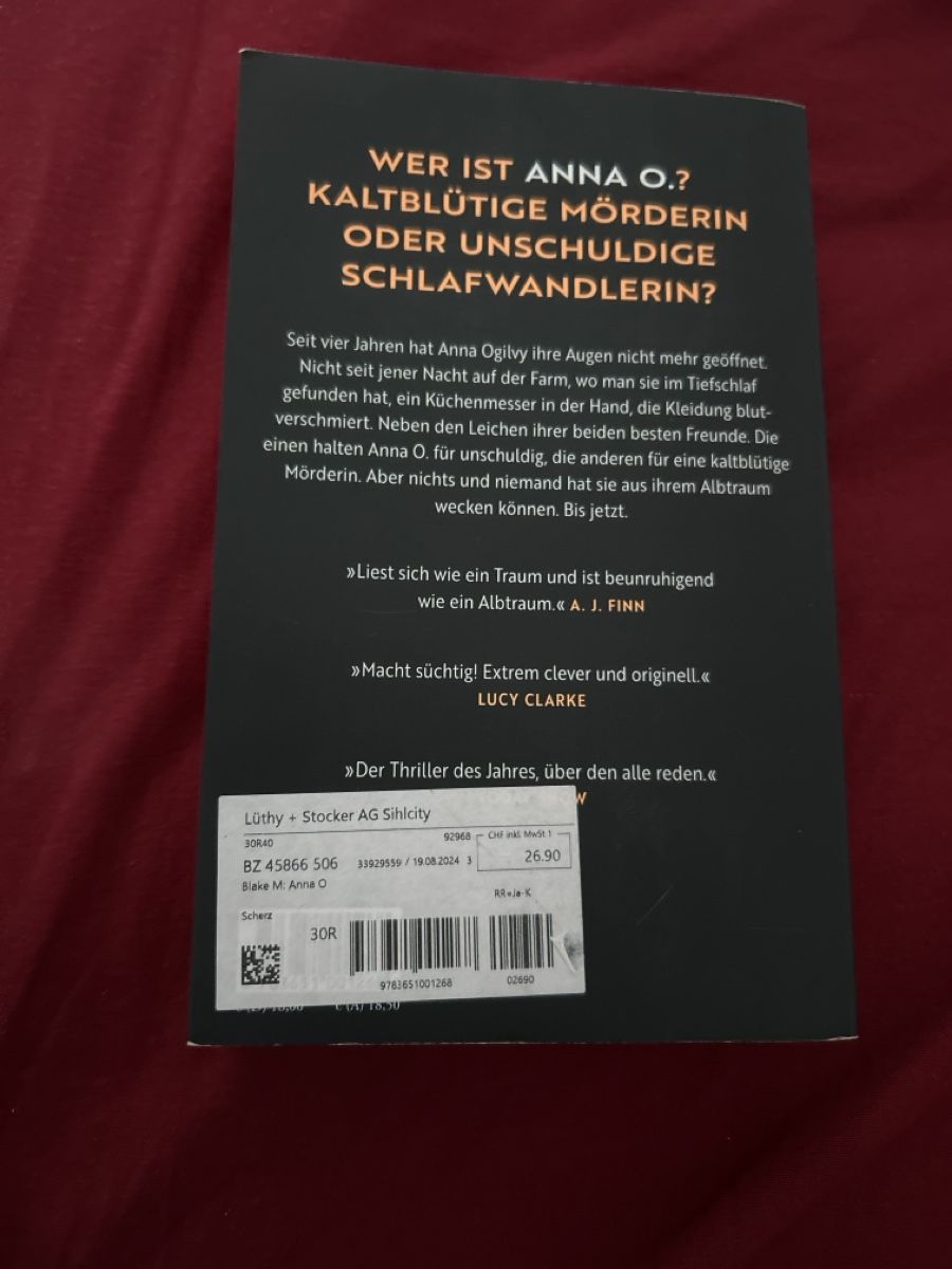 Libri: Anna Thriller von Matthew Blake – Usato da Urdorf venduto da 2msa2 1