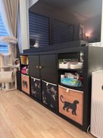 IKEA KALLAX TV / Storage Unit with Base, Doors & Shelves