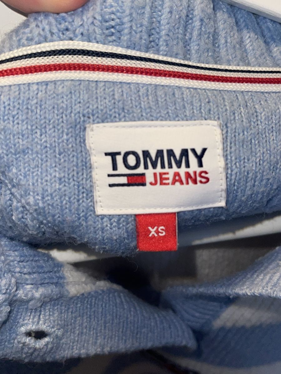 Tommy Hilfiger Maglioni & Felpe: Tommy Jeans Strickpullover XS, blau-weiss gestreift – Usato da Roggwil BE venduto da 7lara7 2